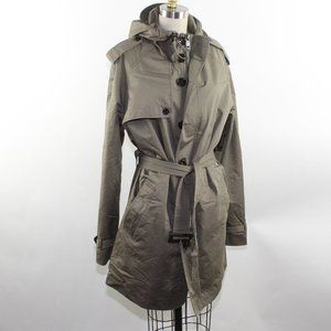Burberry London Nylon Belted Rain Sz L